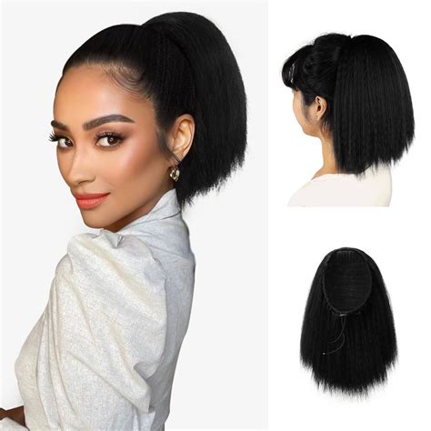 black small ponytail|synthetic ponytails for black women.